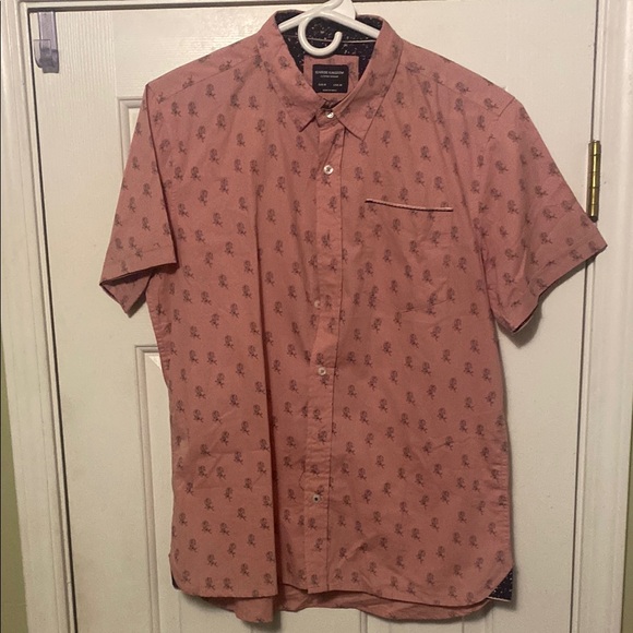 Men's Pink Short Sleeve Shirt - Picture 1 of 2